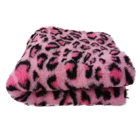 BUBA Dry bed legowisko antypoślizgowe różowy leopard BUBA Dry bed legowisko antypoślizgowe różowy leopard