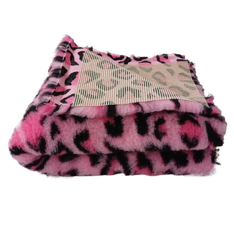 BUBA Dry bed legowisko antypoślizgowe różowy leopard BUBA Dry bed legowisko antypoślizgowe różowy leopard