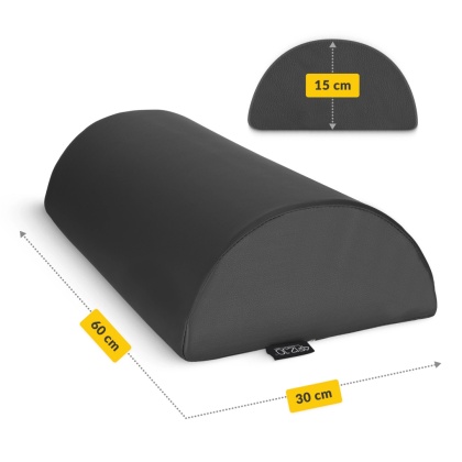 Półwałek 60x30x15 cm czarny