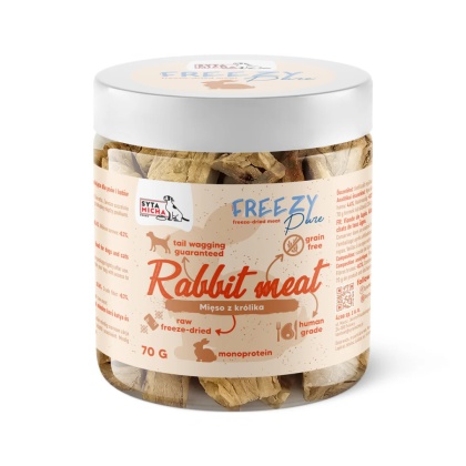 SYTA MICHA 100% liofilizowane mięso królika 70 g