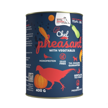 SYTA MICHA Karma mokra bażant z warzywami 400 g