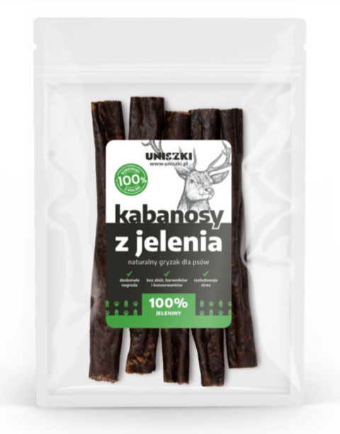 UNISZKI Kabanosy z jelenia 100 g UNISZKI Kabanosy z jelenia 100 g