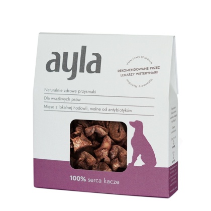 AYLA Liofilizowane serca kacze 28 g