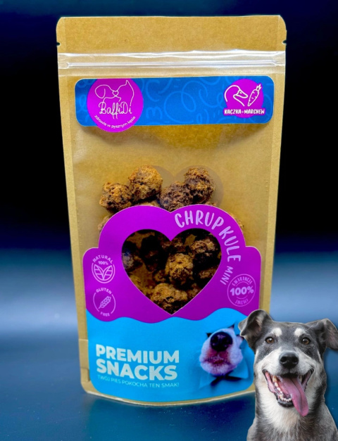 BAFFIDI ChrupKule Mini kaczka z marchwią 100 g BAFFIDI ChrupKule Mini kaczka z marchwią 100 g