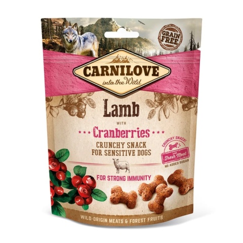 CARNILOVE Crunchy Snack jagnięcina i żurawina 200 g CARNILOVE Crunchy Snack jagnięcina i żurawina 200 g