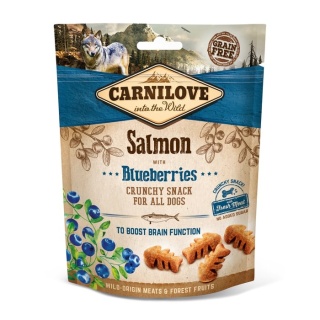 CARNILOVE Crunchy Snack łosoś z jagodami 200 g