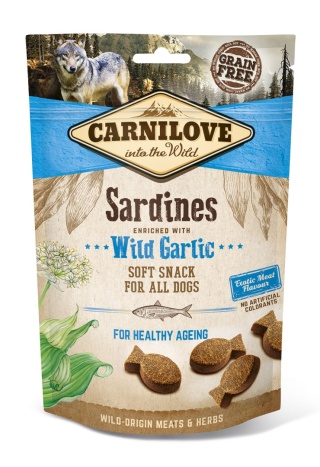 CARNILOVE Semi Moist Snack sardynki i czosnek niedźwiedzi 200 g