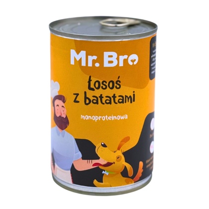 MR. BRO Karma mokra łosoś z batatami 400 g