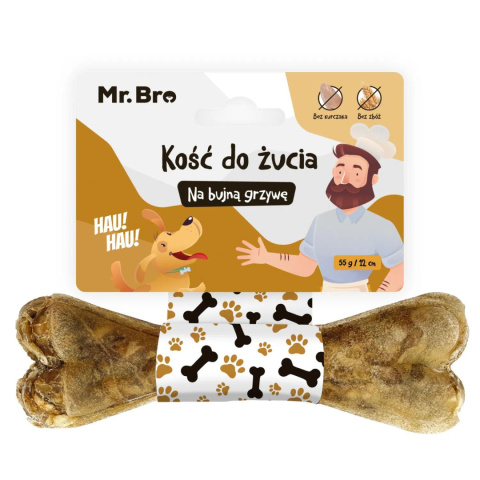 MR. BRO Kość do żucia na bujną grzywę 12 cm MR. BRO Kość do żucia na bujną grzywę 12 cm