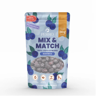 PERRO MIX & MATCH Borówka amerykańska Przysmaki liofilizowane 20g