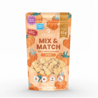 PERRO MIX & MATCH Dynia Przysmaki liofilizowane 15g