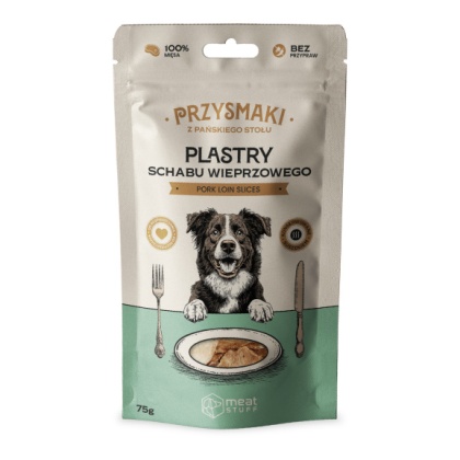 MEAT STUFF Przysmaki z pańskiego stołu -plastry schabu wieprzowego 75 g