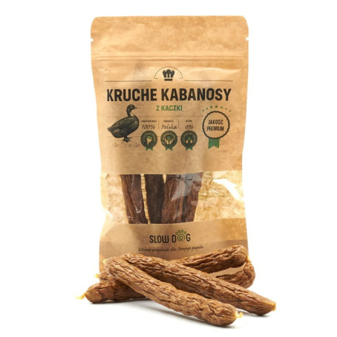 SLOW DOG Kabanosy z kaczki 100 g SLOW DOG Kabanosy z kaczki 100 g