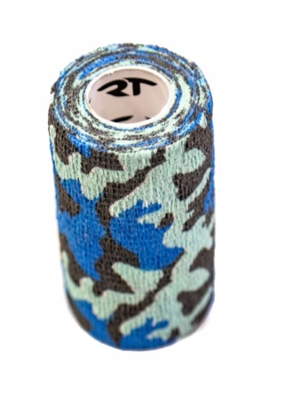 Bandaż samoprzylepny 10 cm x 4,5 m moro niebieskie