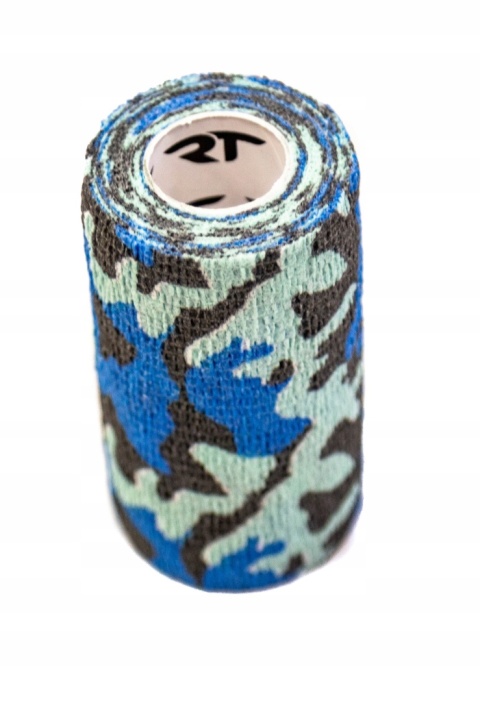 Bandaż samoprzylepny 10 cm x 4,5 m moro niebieskie