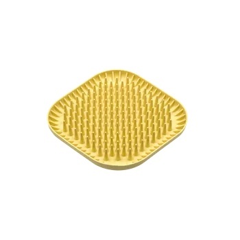 FIBOO Mata spiky jeżomiska 19x19 cm żółta