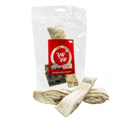 RAW RAW Liofilizowana skóra wołowa z sierścią 60 g