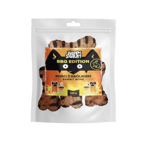 HAPPY SNACKY Kości BBQ z królikiem 240 g