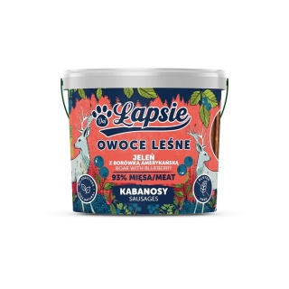 ŁAPSIE Kabanosy jeleń z borówką 160 g
