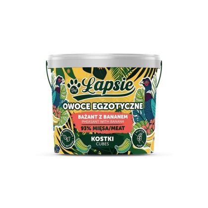 ŁAPSIE Mięsne kostki bażant z bananem 160 g