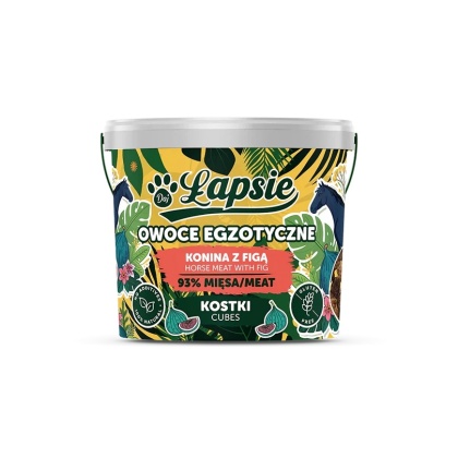ŁAPSIE Mięsne kostki konina z figą 160 g