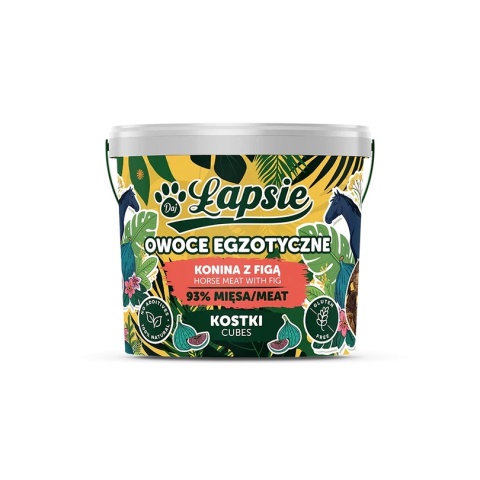 ŁAPSIE Mięsne kostki konina z figą 160 g