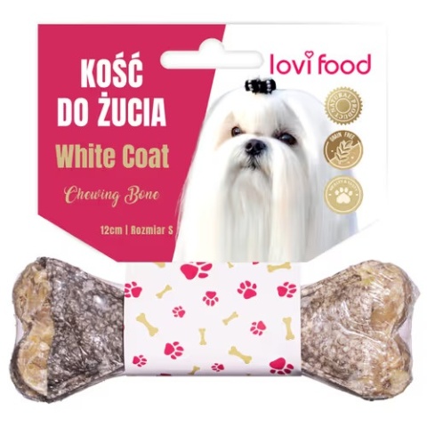 LOVI FOOD Kość dla białego psa z dorszem
