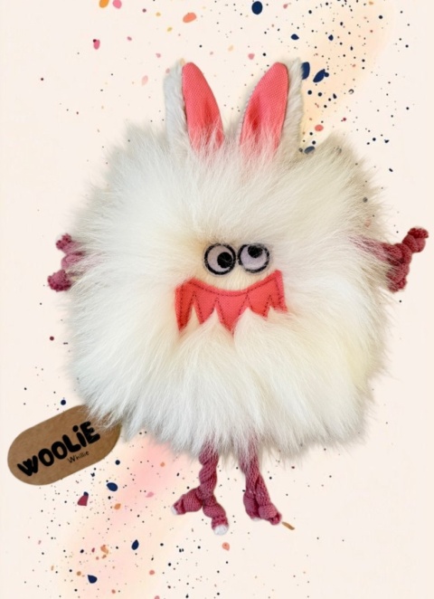 Moonster - zabawka ze skóry owczej z piszczałką potworek