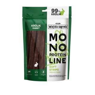 WIEJSKA ZAGRODA Monoproteinowe miękkie paski królik 100g