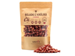 SLOW DOG Roladki z królika i dorsza 250g