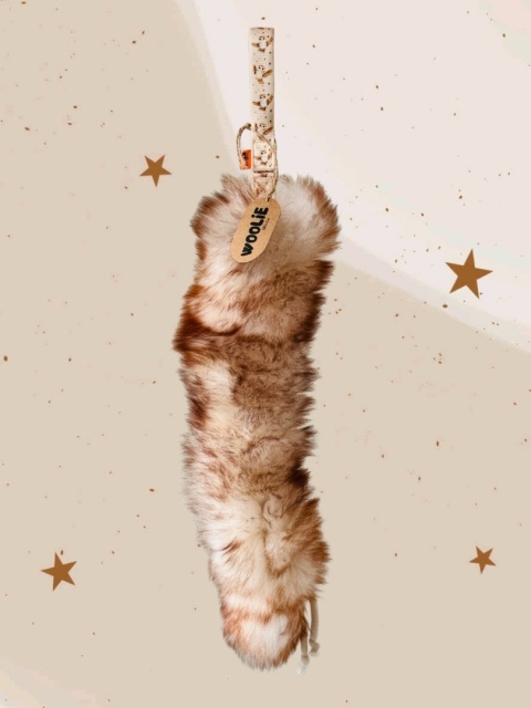 Szarpak pleciony futro muflon/sowy SUPER OKAZJA