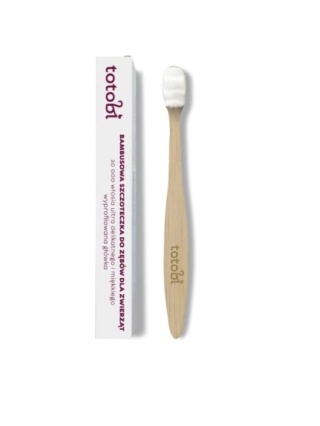 TOTOBI Bambusowa szczoteczka z wyprofilowaną główką i ultra miękkim włosiem do zębów