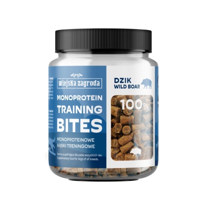 WIEJSKA ZAGRODA Monoproteinowe miękkie kąski treningowe dzik 150 g
