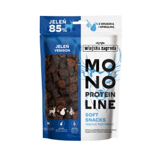 WIEJSKA ZAGRODA Monoproteinowe miękkie przysmaki jeleń 115g