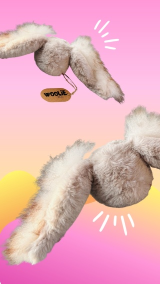 Wingoo - skrzydlata zabawka z owczym futrem i grzechotką