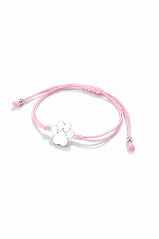 Bransoletka łapka różowa