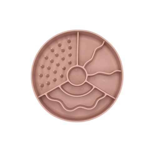 FIBOO Slow fiboowl antypoślizgowa miska spowalniająca jedzenie różowa