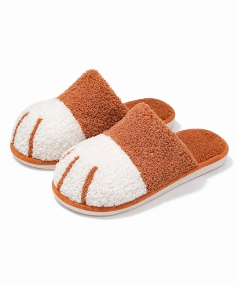 Pantofle psie łapki