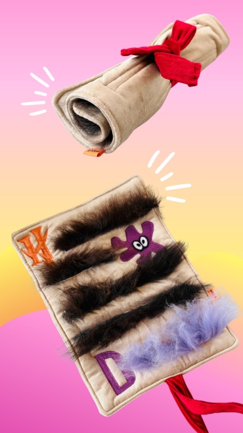 List z Doogwartu - szeleszcząca zabawka z owczym futrem