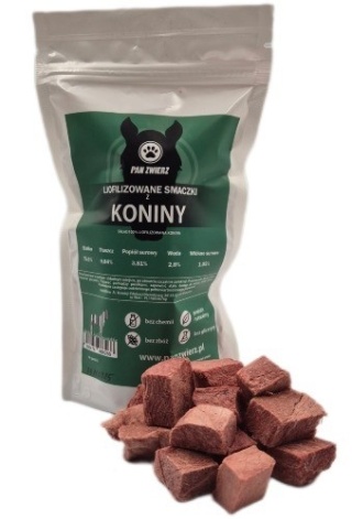 PAN ZWIERZ Liofilizowane smaczki z koniny 70 g