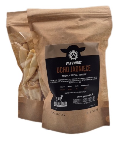 PAN ZWIERZ Uszy jagnięce 150 g