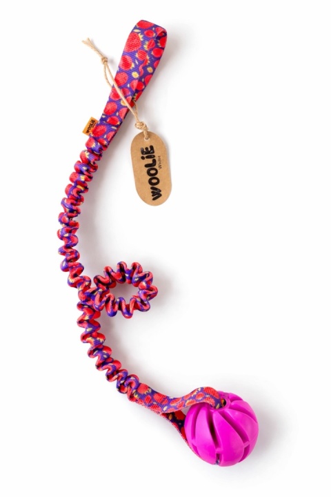 Piłka aportowa z super długą rączką truskawki SUPER OKAZJA