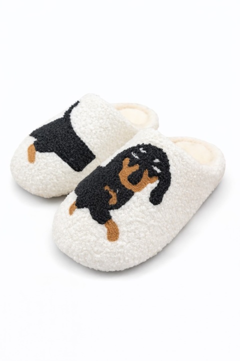 Pantofle z jamnikiem