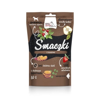 SYTA MICHA Smaczki z insektami 80g