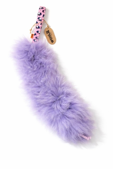 Szarpak pleciony dla dużych psów futro lawendowe/tapiry SUPER OKAZJA