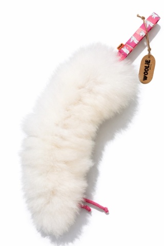 Szarpak pleciony dla dużych psów futro białe/misie polarne SUPER OKAZJA