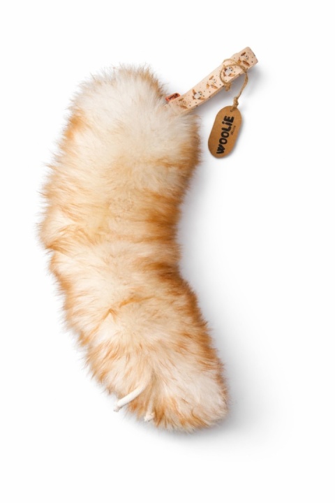 Szarpak pleciony dla dużych psów futro muflon/sowy SUPER OKAZJA