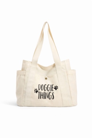 Torba "Doggie things" biała