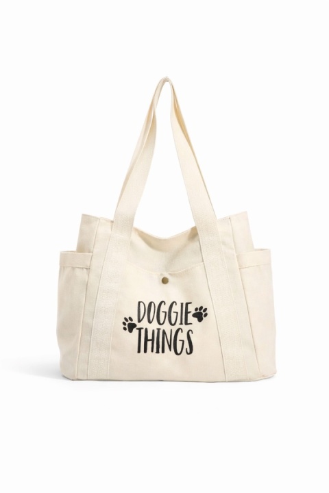 Torba "Doggie things" biała